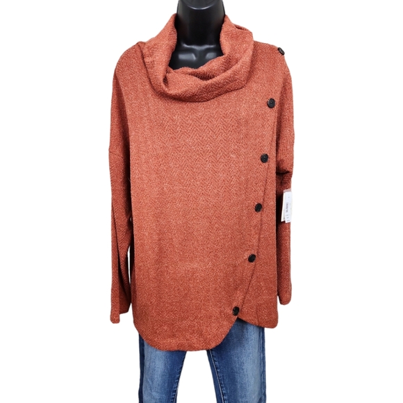 retrology Sweaters - Retrology Knit Wrap Sweater